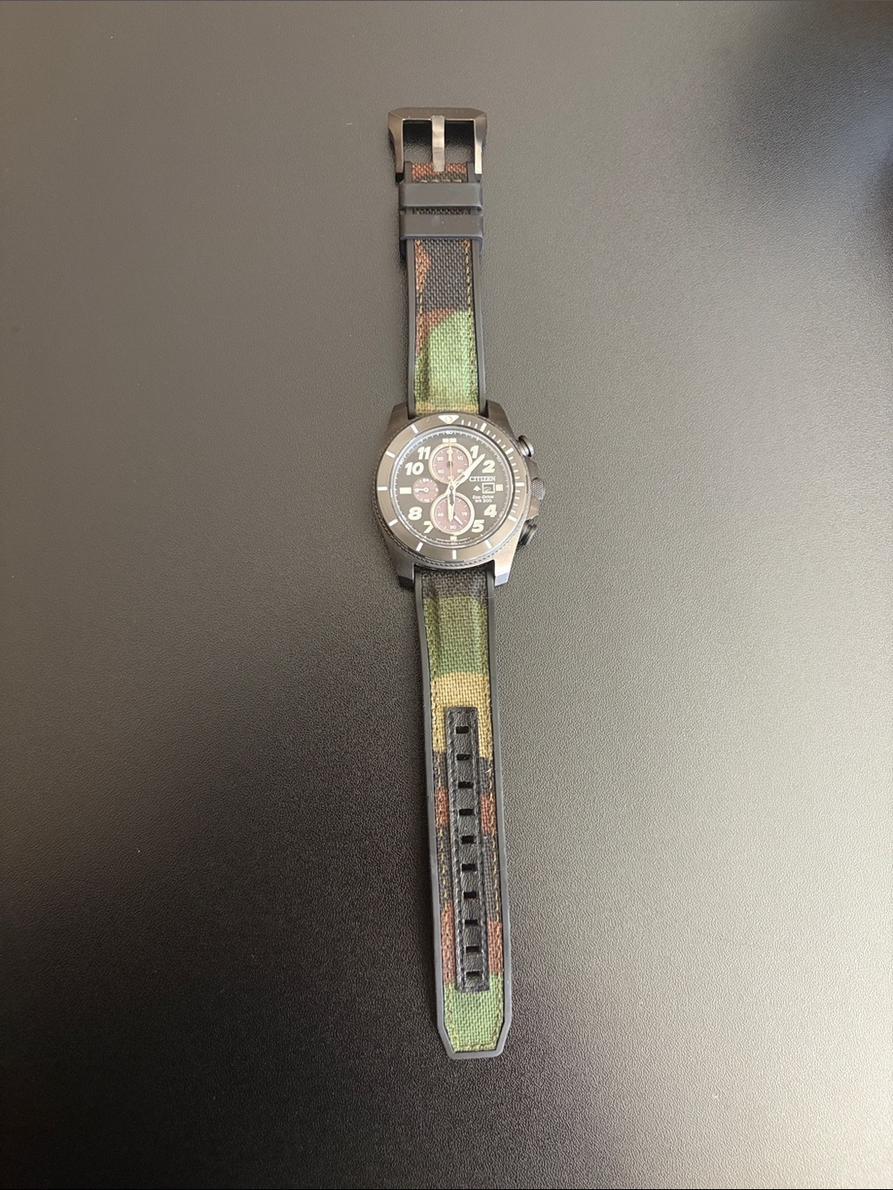 Citizen Eco-Drive B612-S119049 Chronograph Black/Olive Watch